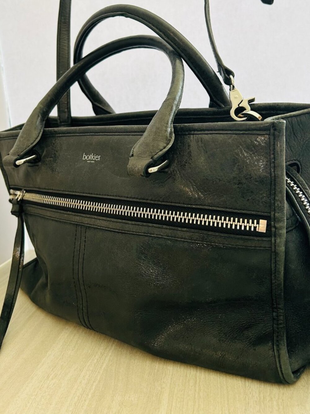 Botkier Leather Trigger Tote in Black - Picture 5 of 9